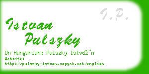 istvan pulszky business card